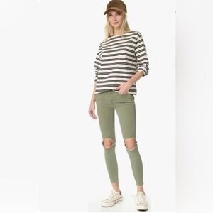 Free People High-Rise Busted Skinny Jeans